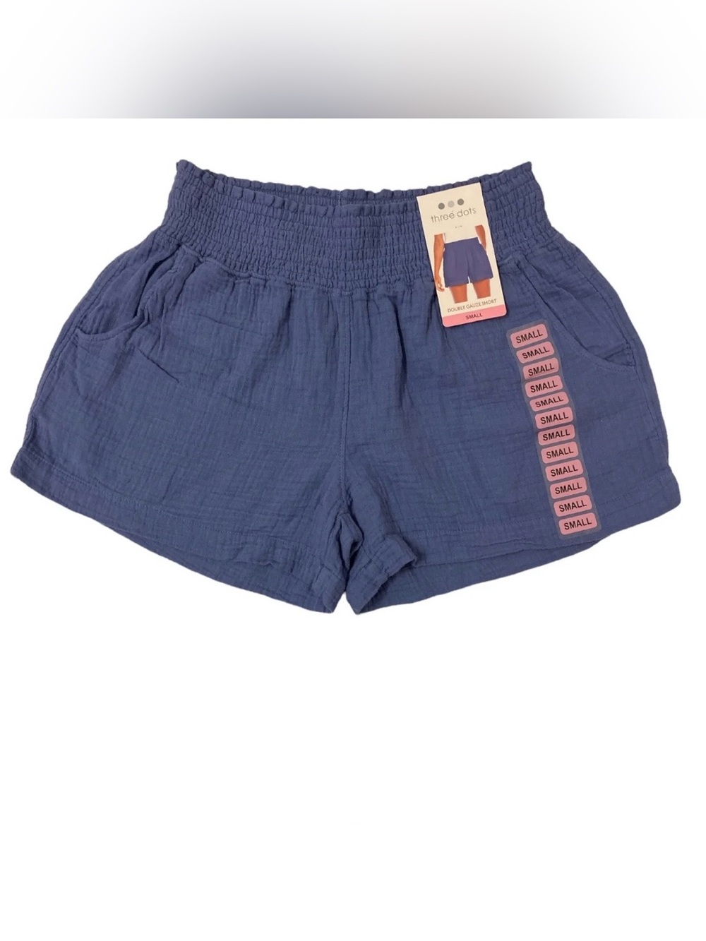 three dots Periwinkle Smocked Waist Women’s Shorts